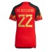 Günstige Belgien Charles De Ketelaere #22 Heim Fussballtrikot Damen WM 2022 Kurzarm